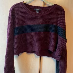 F21 Cropped sweater